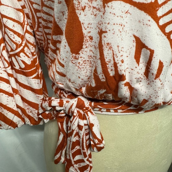 Anthropologie Bodhi Faux Wrap Cropped Top - Picture 5 of 10